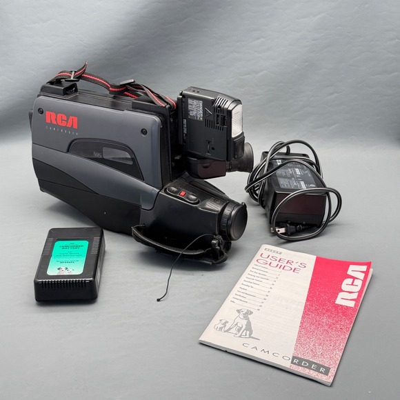 RCA Other - RCA CC547 VHS Camcorder Movie Camera 24x Zoom Bundle Charger Manual FOR PARTS